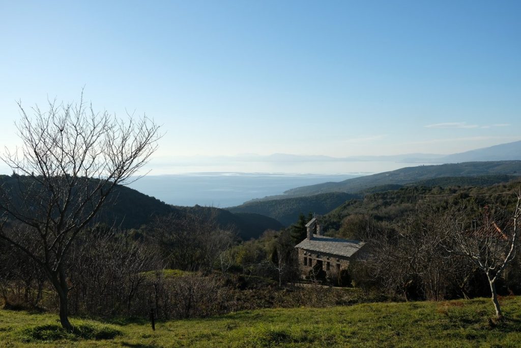 Lafkos with view on the golf. Vaccation home with view in Pelion. Holidays in Greece. 