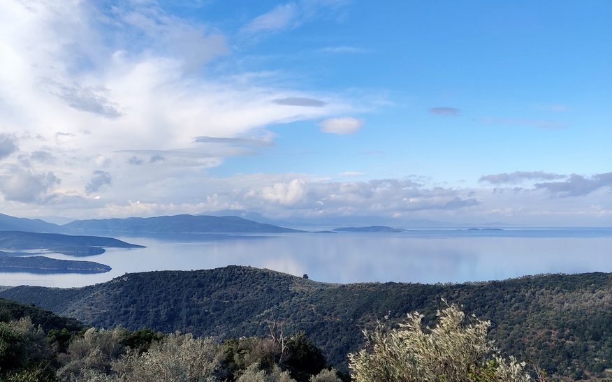 View to the South of Pagasitic Gulf. Παγασητικός Κόλπος. Hiking holidays in South Pelion.